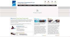 Desktop Screenshot of dhirajequipments.com